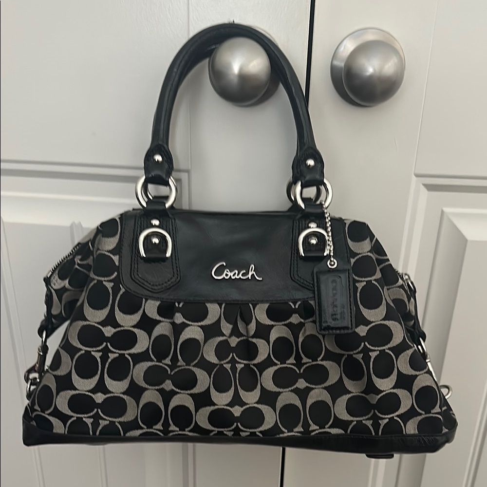 Coach Black and Gray Women's Bag
